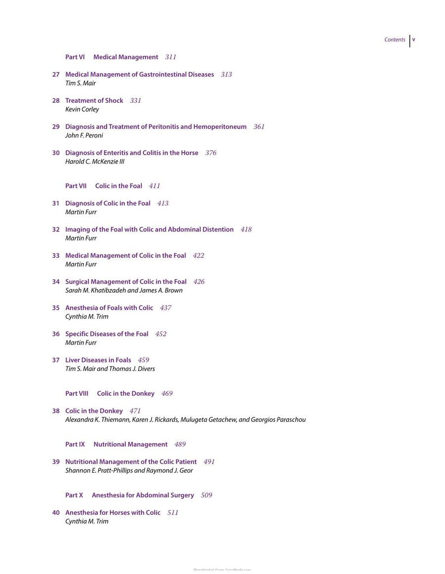 Preview page of The Equine Acute Abdomen 3rd Edition