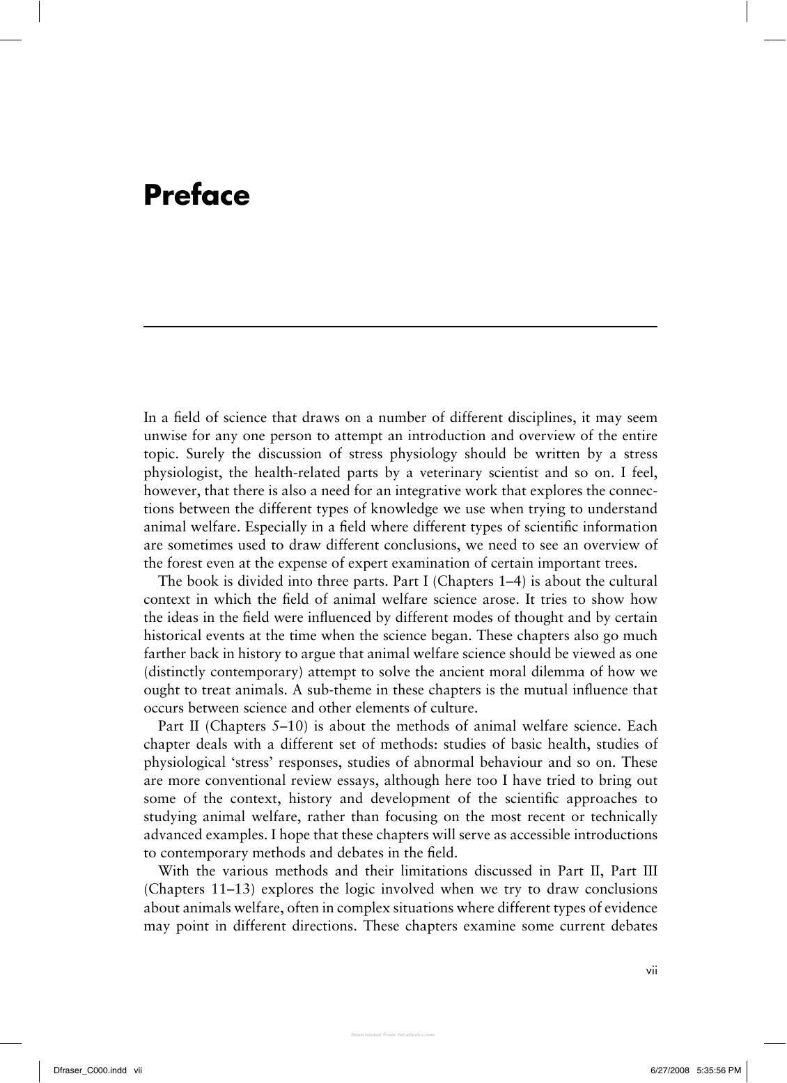 Understanding Animal Welfare The Science In Its Cultural Context
