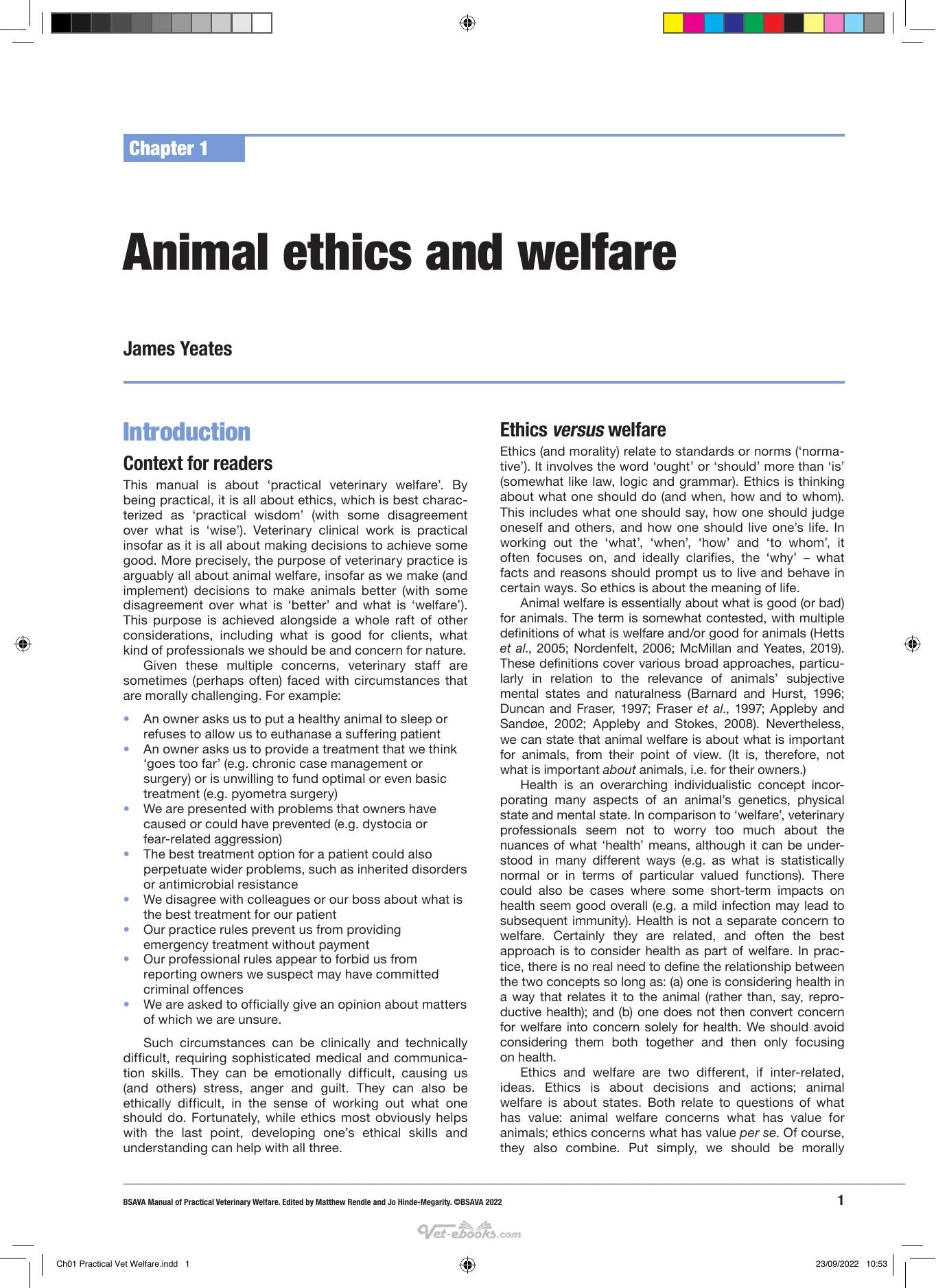 Bsava Manual Of Practical Veterinary Welfare
