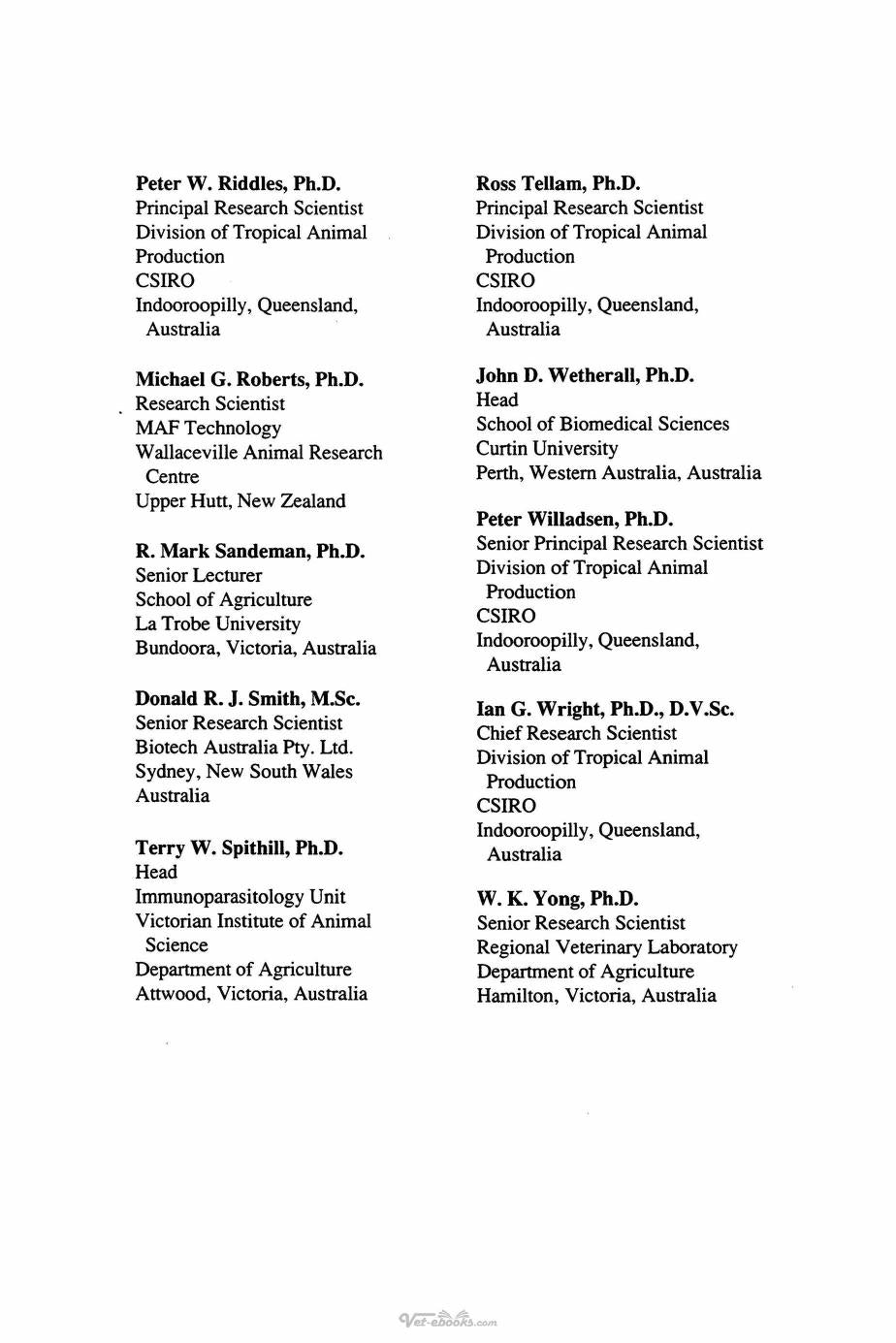 Animal Parasite Control Utilizing Biotechnology