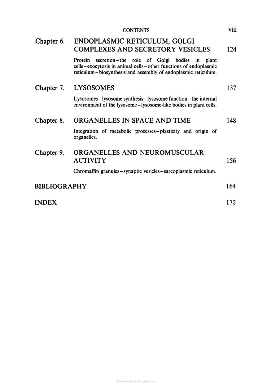 Biochemistry And Structure Of Cell Organelle