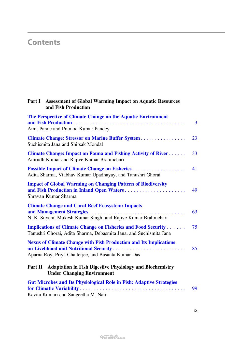 Outlook Of Climate Change And Fish Nutrition