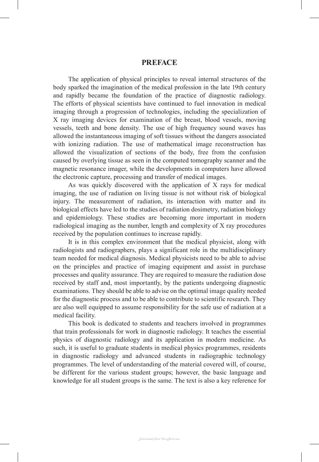 Diagnostic Radiology Physics A Handbook For Teachers And Students
