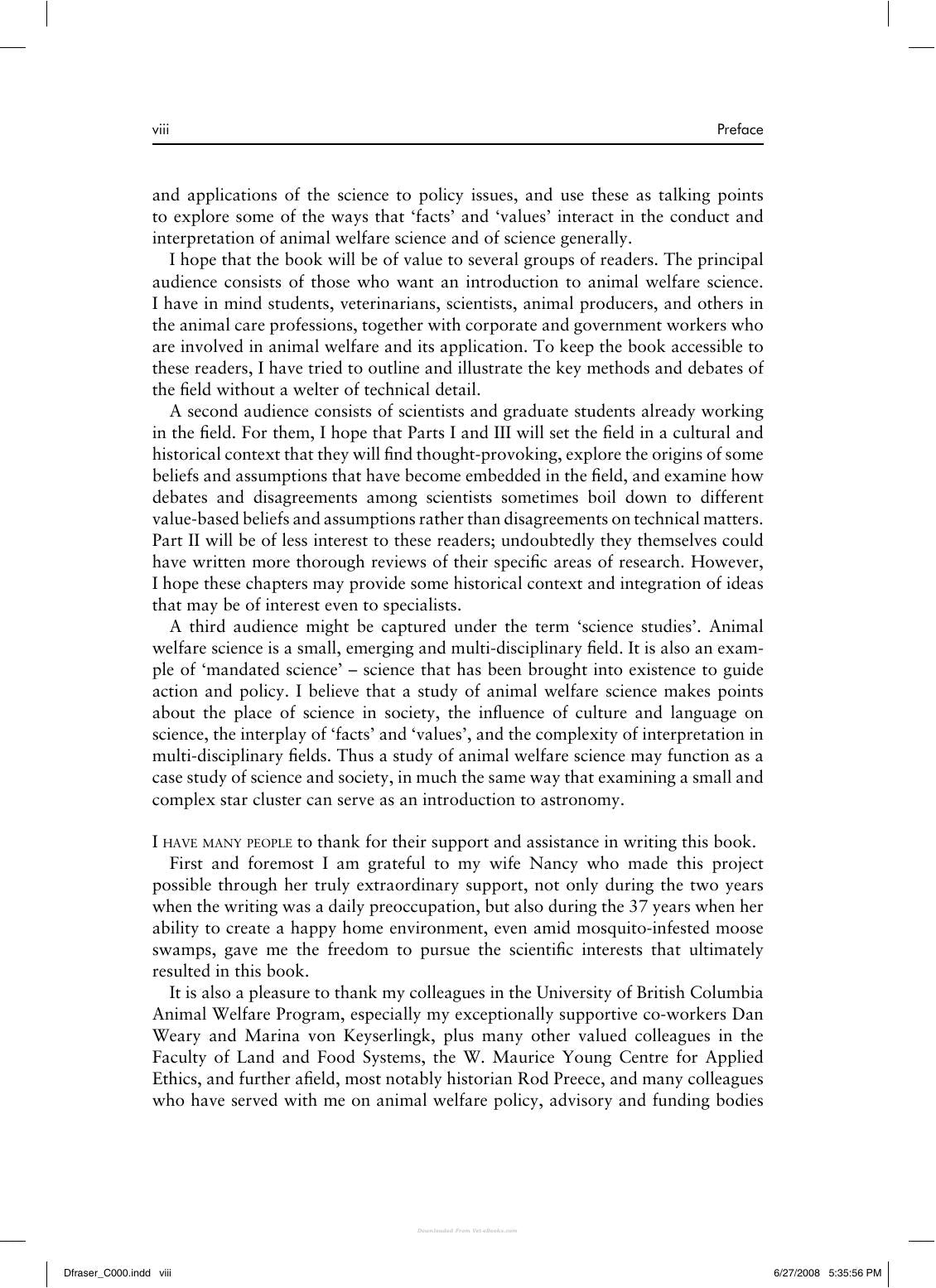 Understanding Animal Welfare The Science In Its Cultural Context