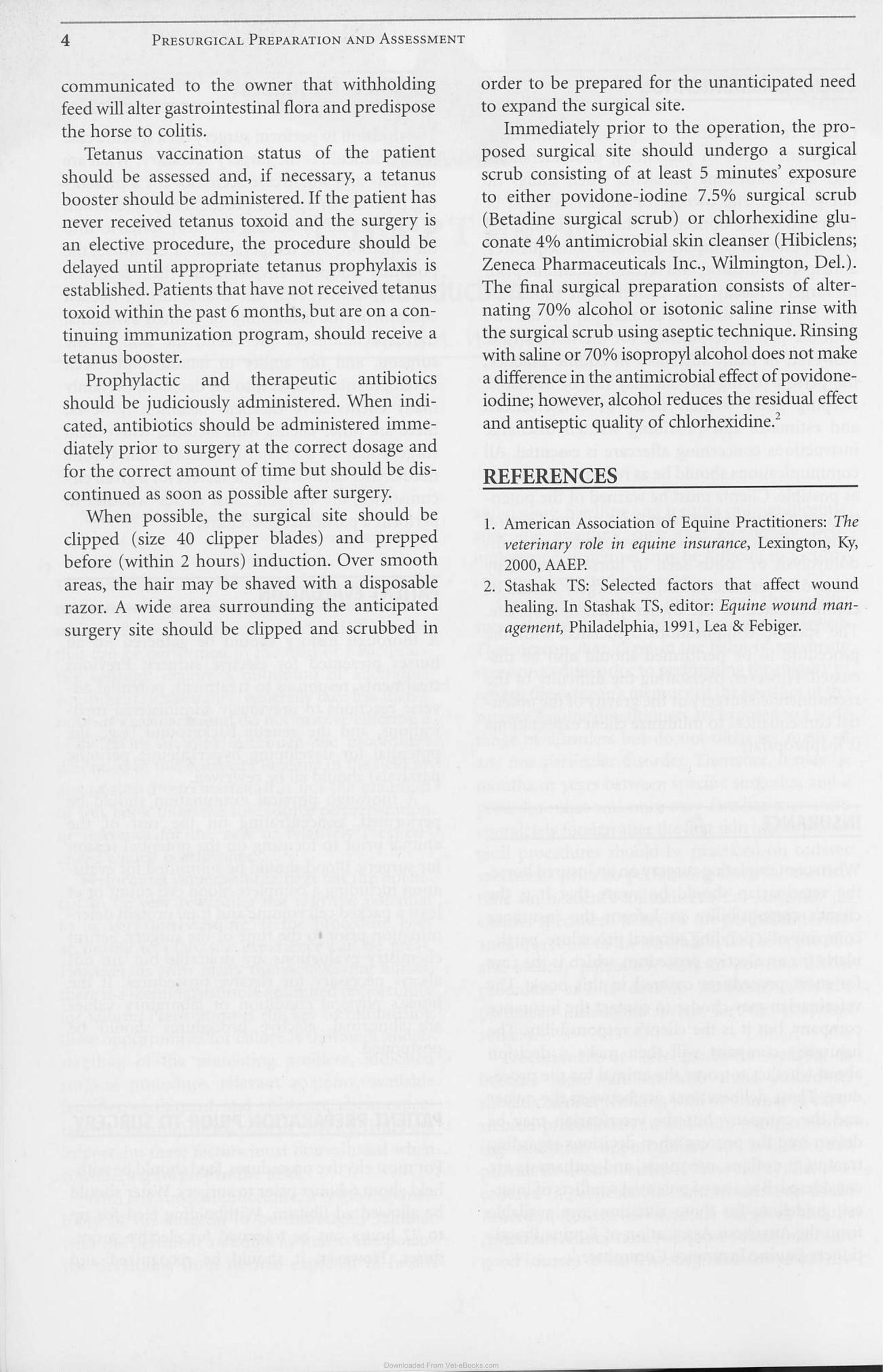 Manual Of Equine Field Surgery
