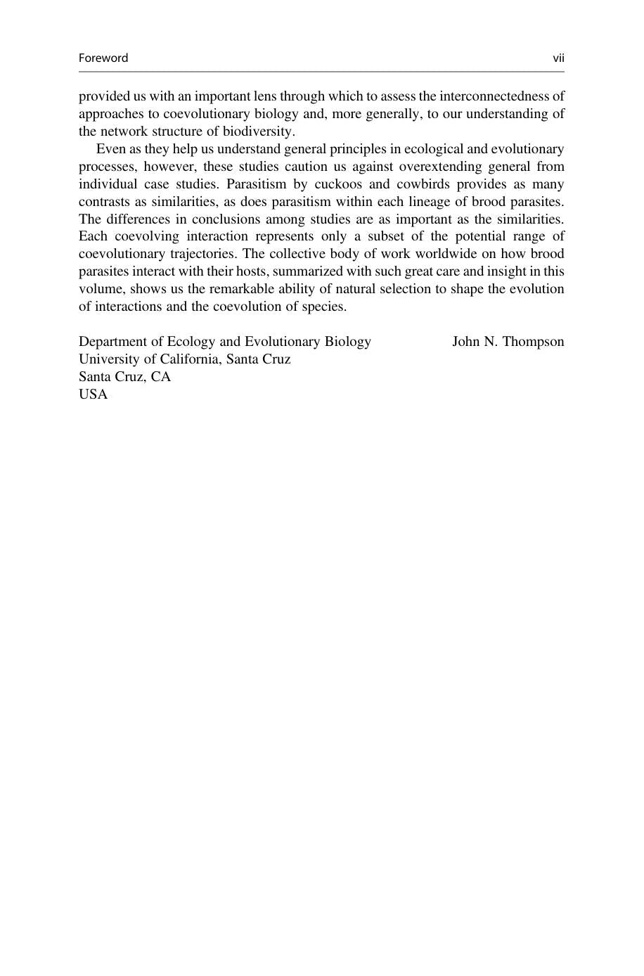 Avian Brood Parasitism Behaviour Ecology Evolution And Coevolution
