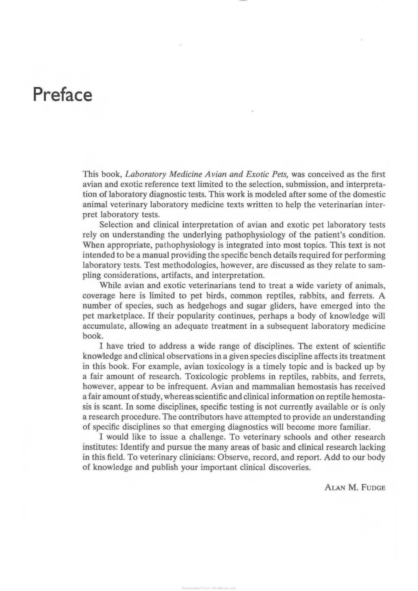 Laboratory Medicine Avian And Exotic Pets