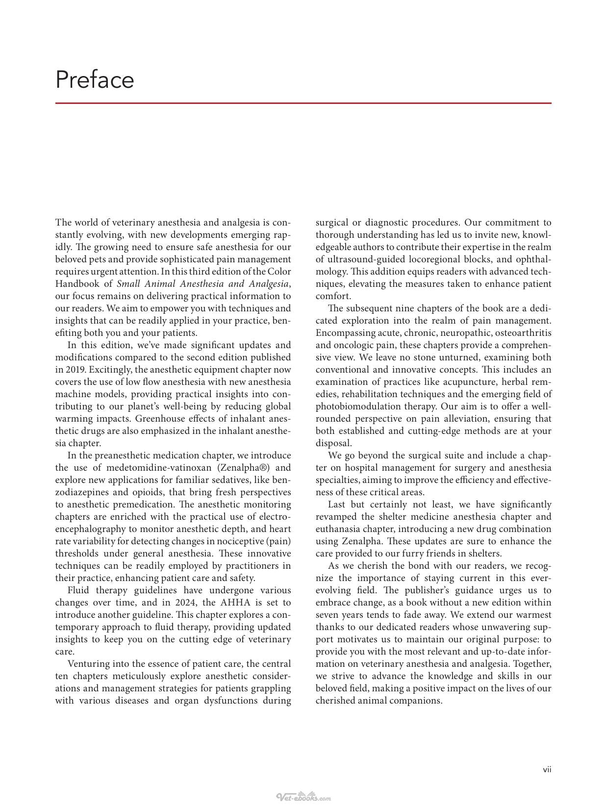 Small Animal Anesthesia And Pain Management A Color Handbook