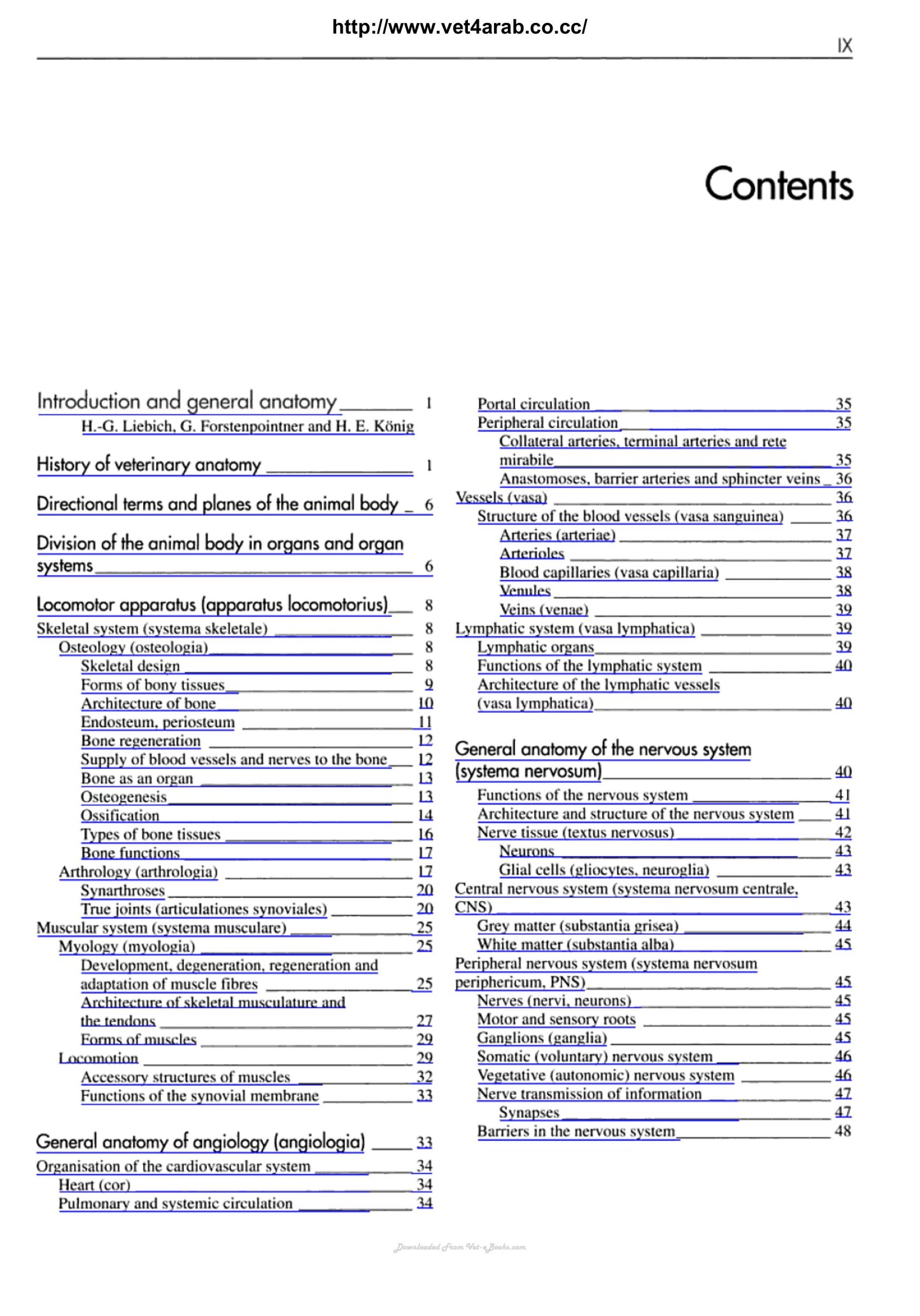 Veterinary Anatomy Of Domestic Mammals 3Rd Edition