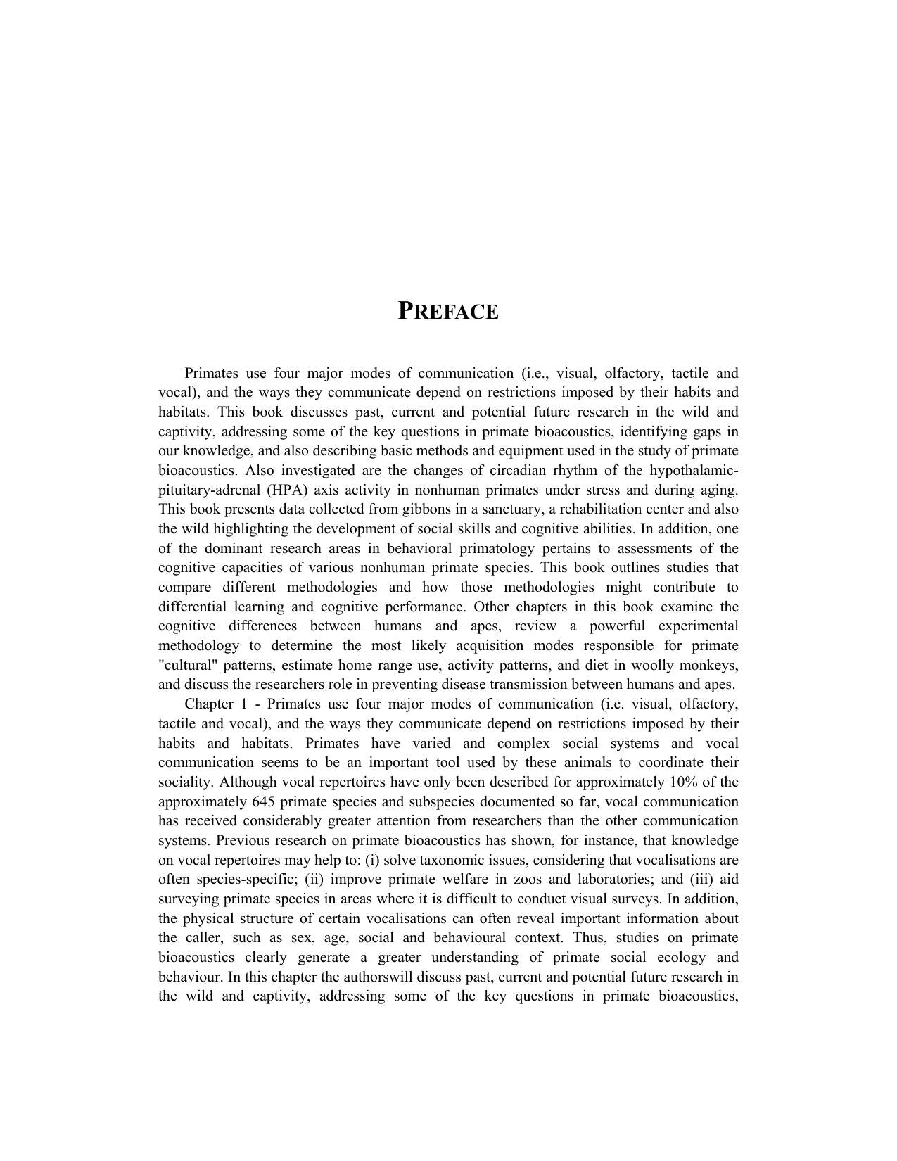 Primatology Theories Methods And Research