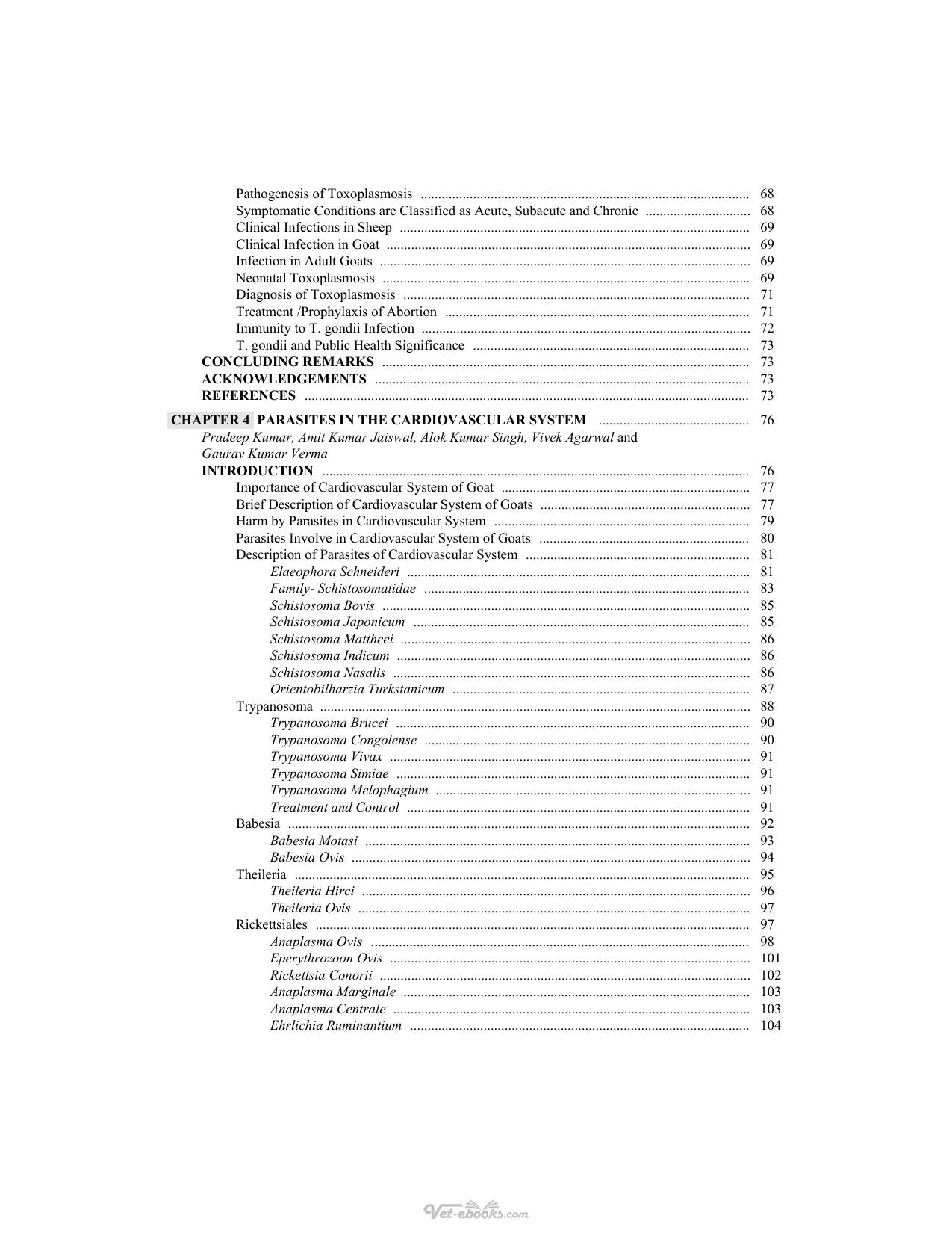 Parasitic Diseases Of Goats