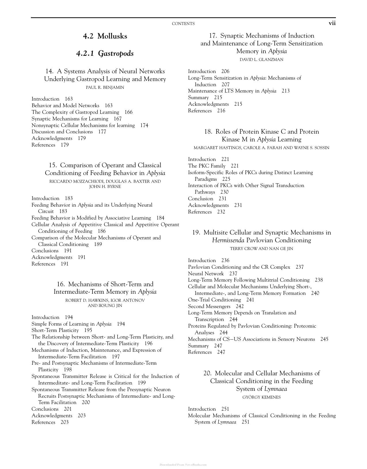 Invertebrate Learning And Memory