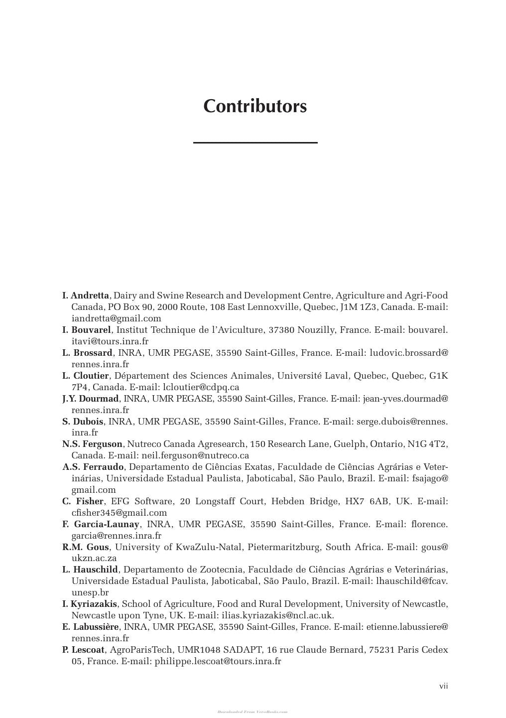 Nutritional Modelling For Pigs And Poultry