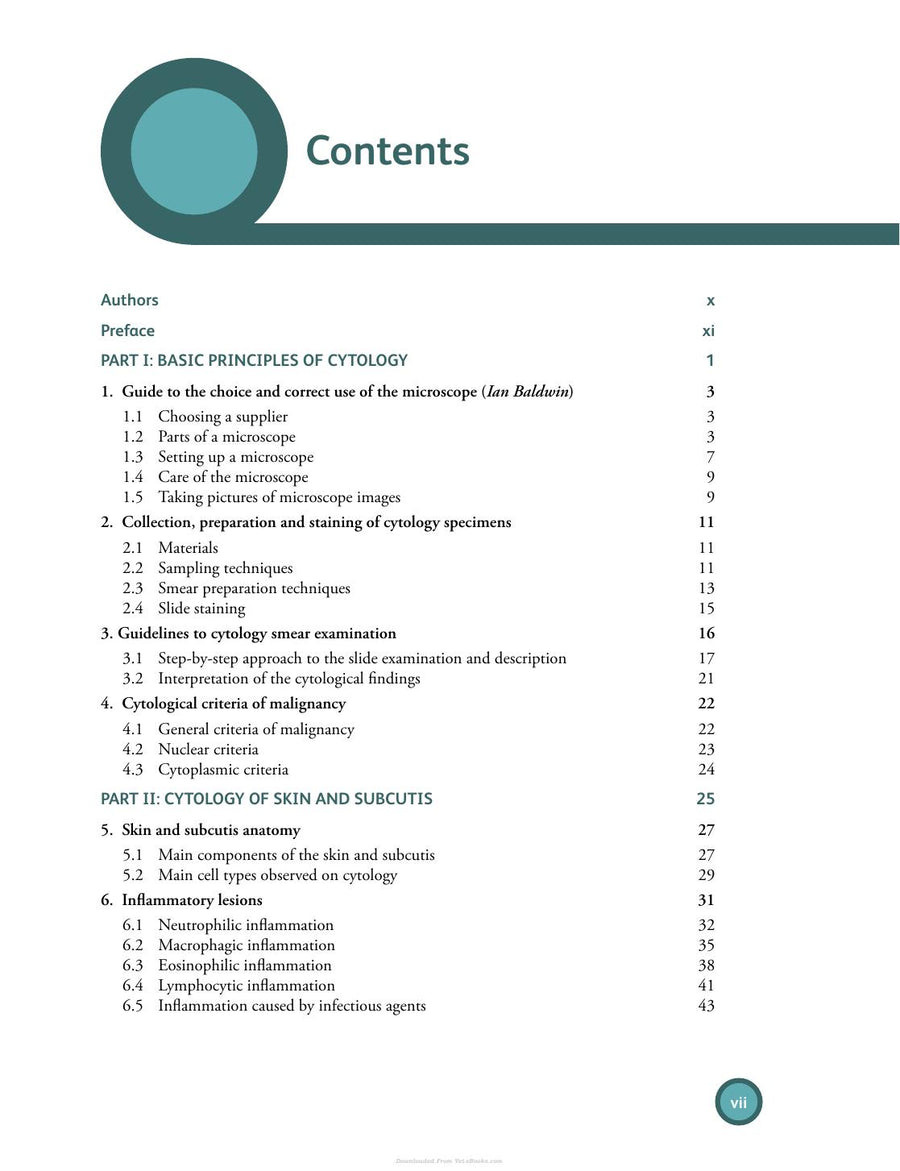 Preview page of Differential Diagnosis in Small Animal Cytology