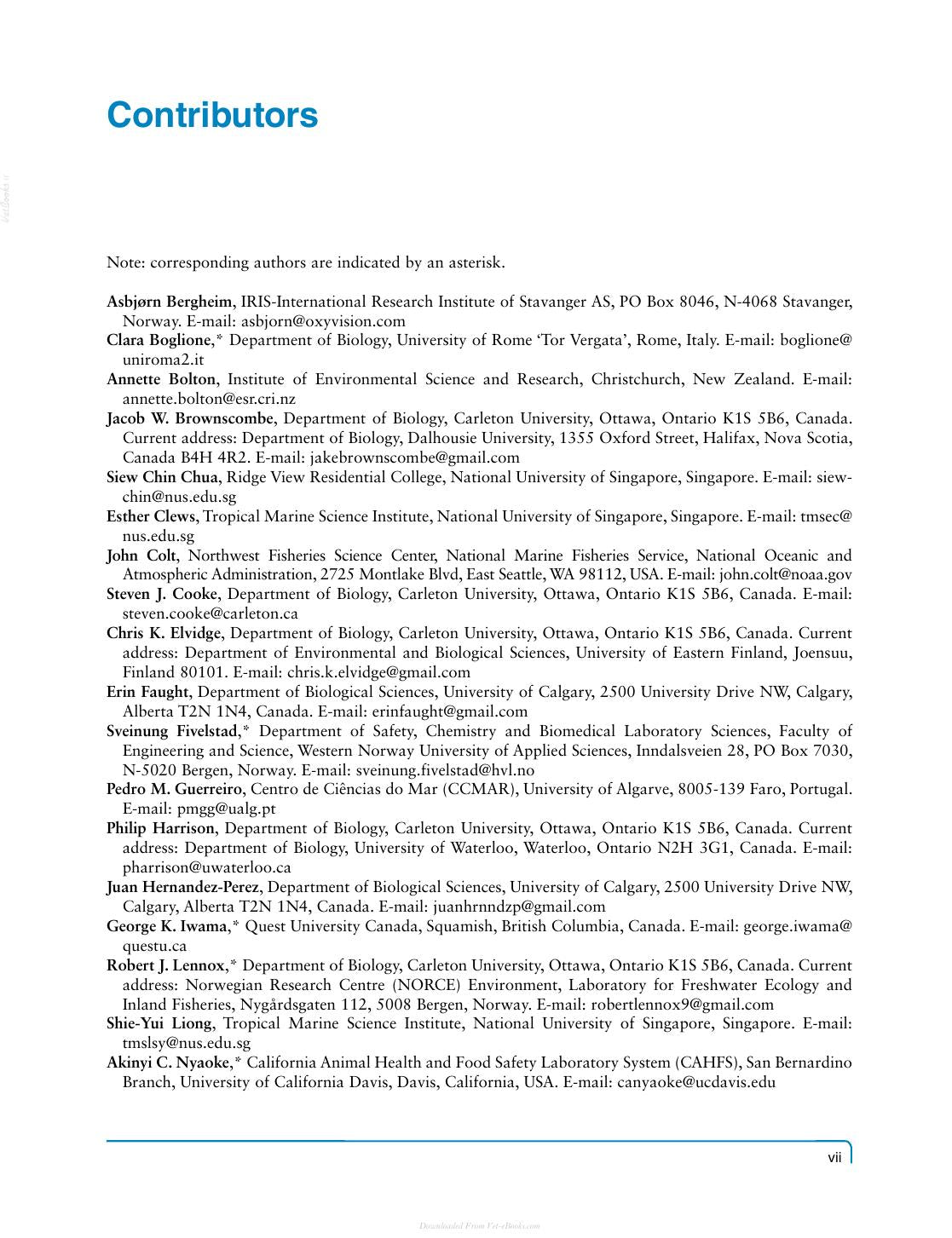 Climate Change And Non Infectious Fish Disorders
