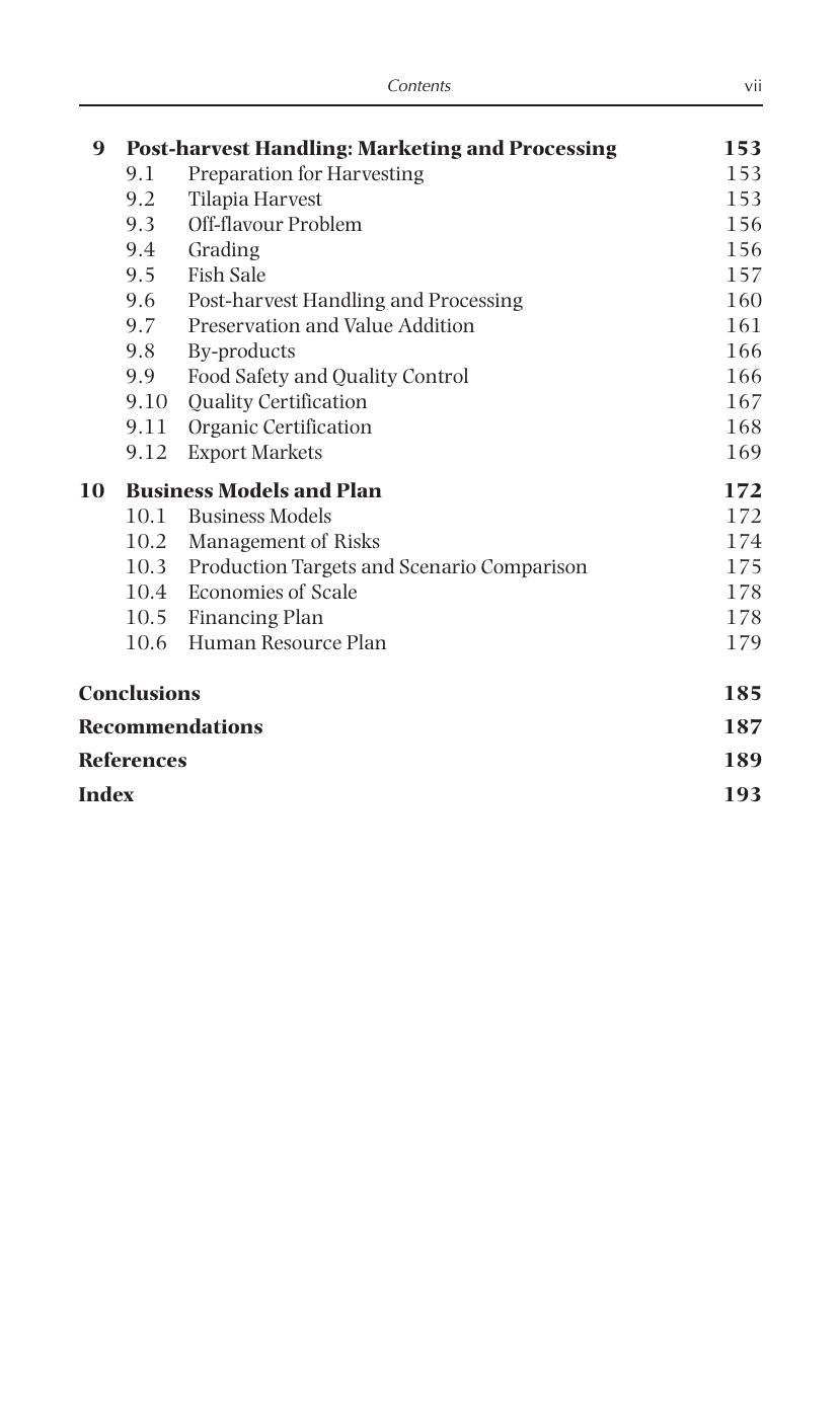 A Manual for Tilapia Business Management