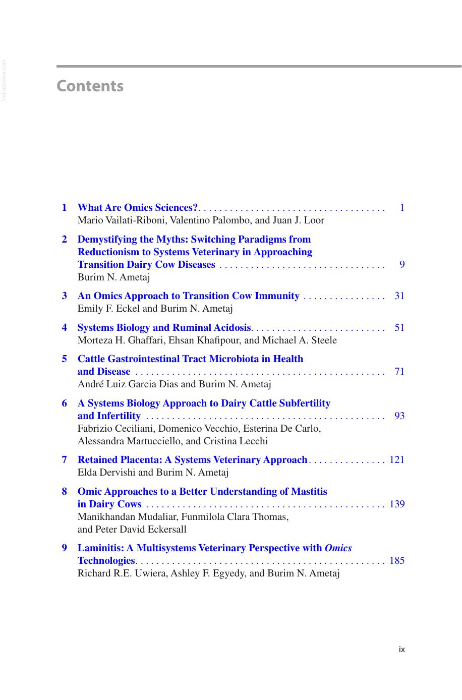 Periparturient Diseases Of Dairy Cows A Systems Biology Approach