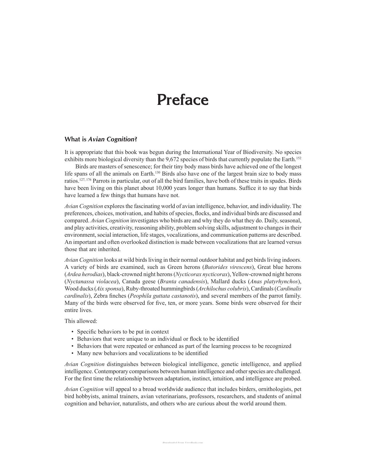 Avian Cognition Exploring The Intelligence Behavior And Individuality Of Birds