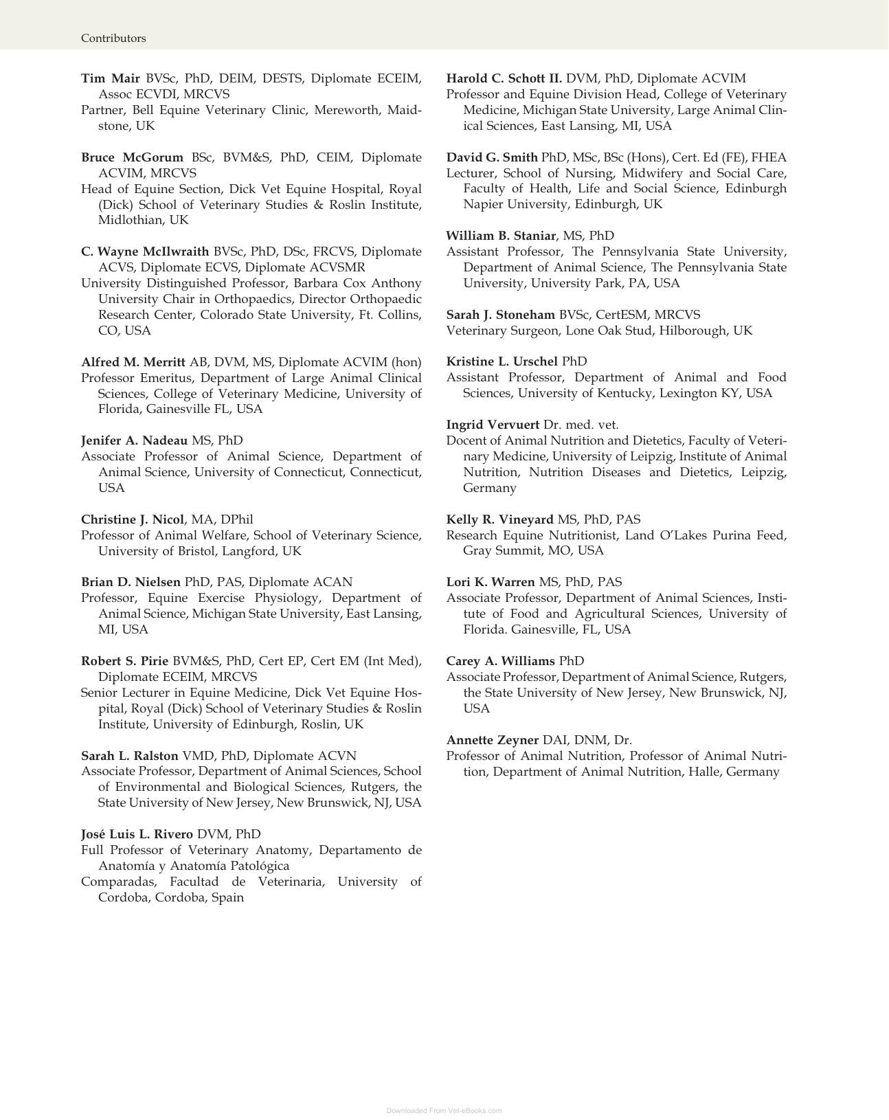Equine Applied And Clinical Nutrition