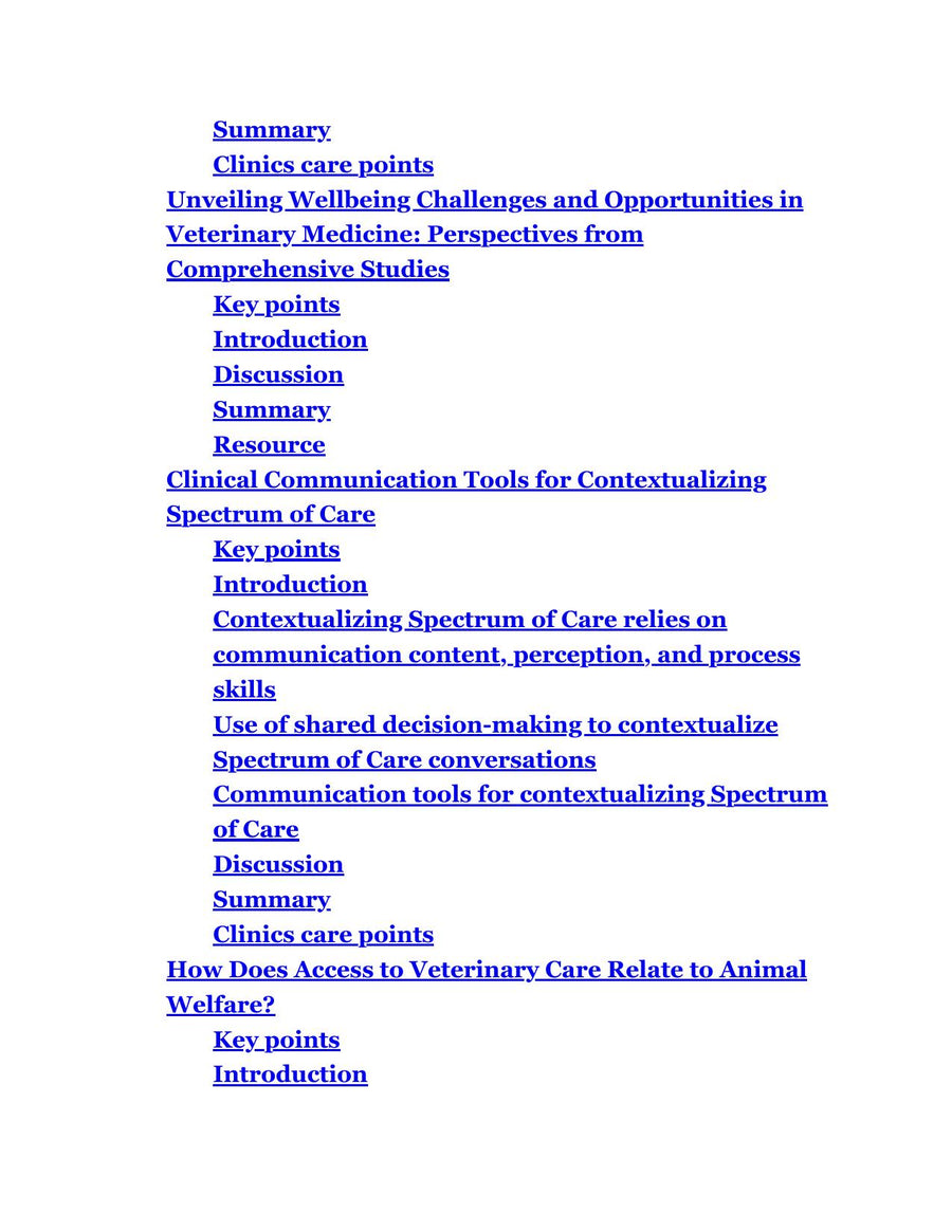 Preview page of Advances in Small Animal Care 2025 Volume 6 1