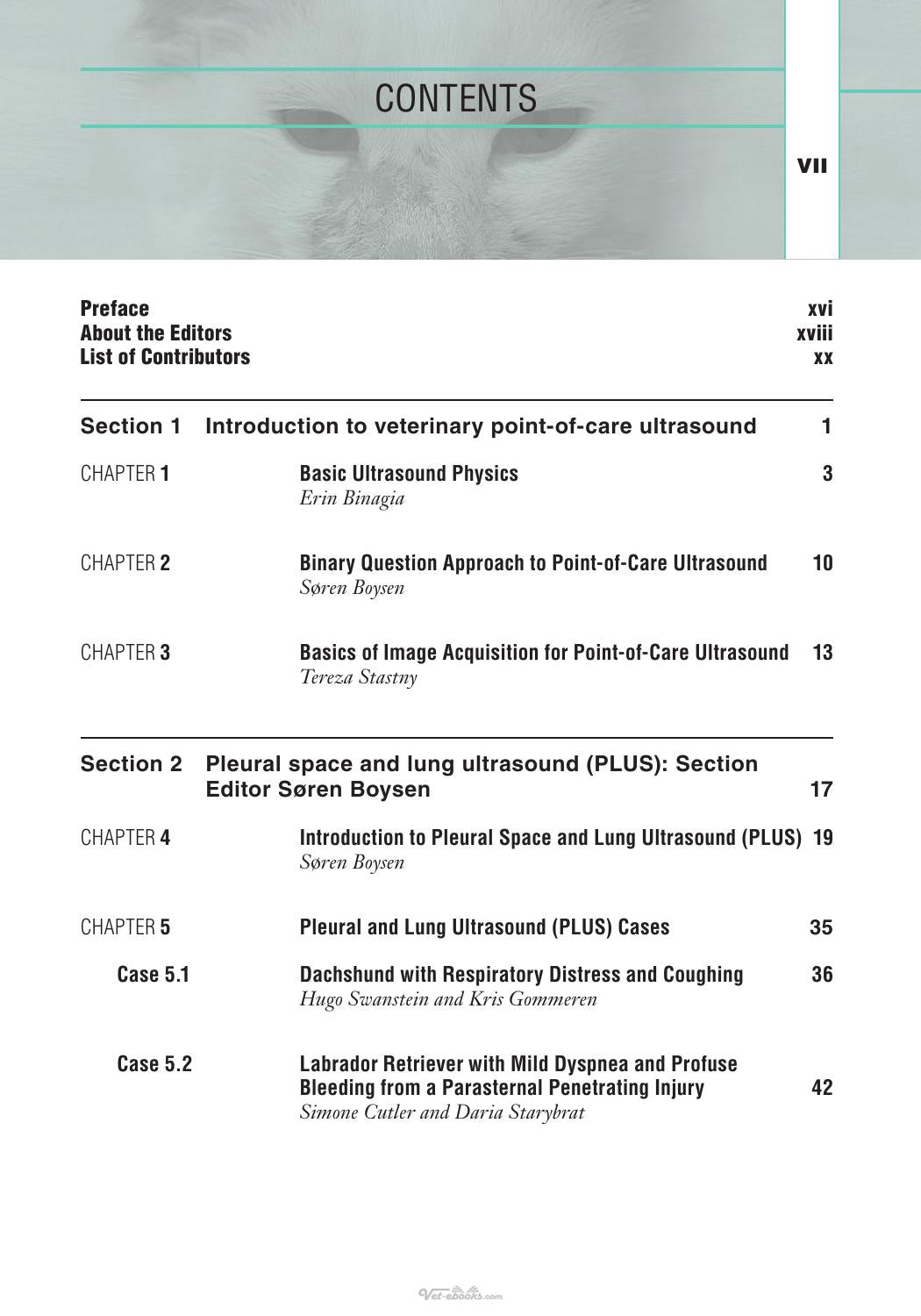 Case Studies In Small Animal Point Of Care Ultrasound A Color Handbook