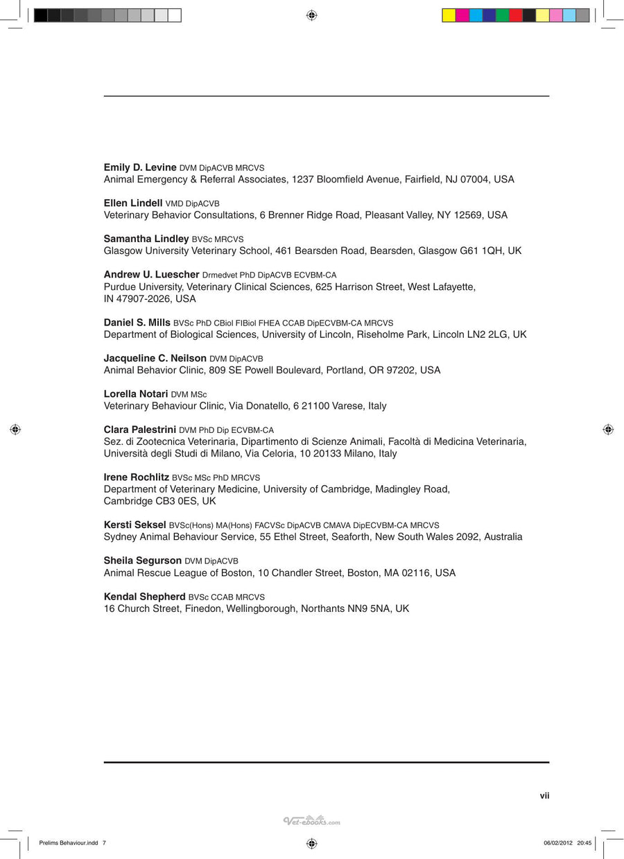 Preview page of Bsava Manual of Canine and Feline Behavioural Medicine 2nd Edition