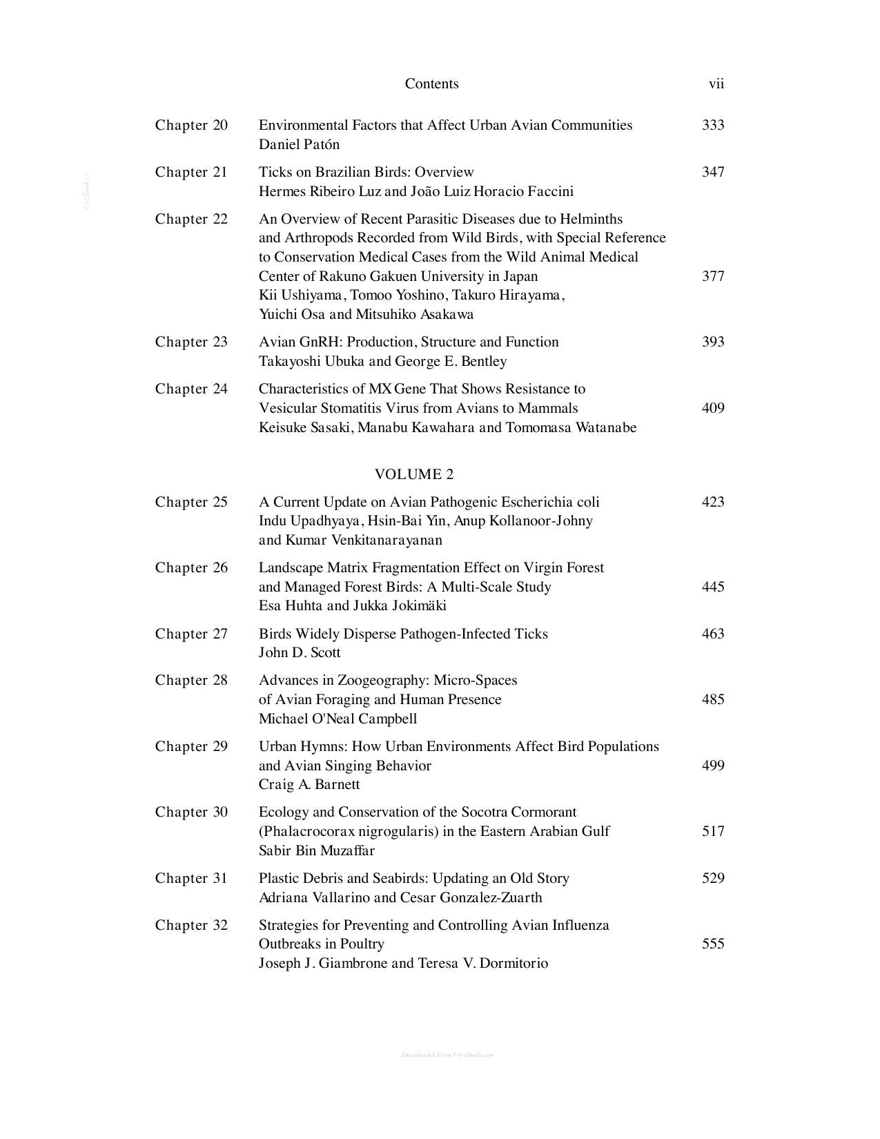 Encyclopedia Of Avian Science 4 Volume Set