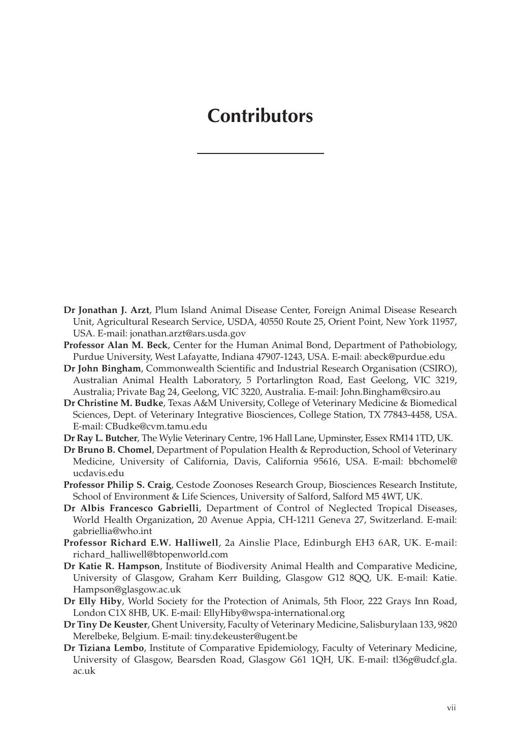 Dogs Zoonoses And Public Health 2Nd Edition