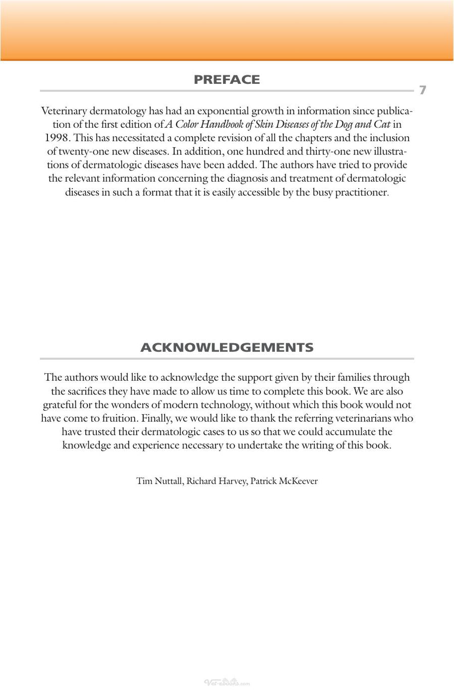 Preview page of A Colour Handbook of Skin Diseases of the Dog and Cat 2ND Edition
