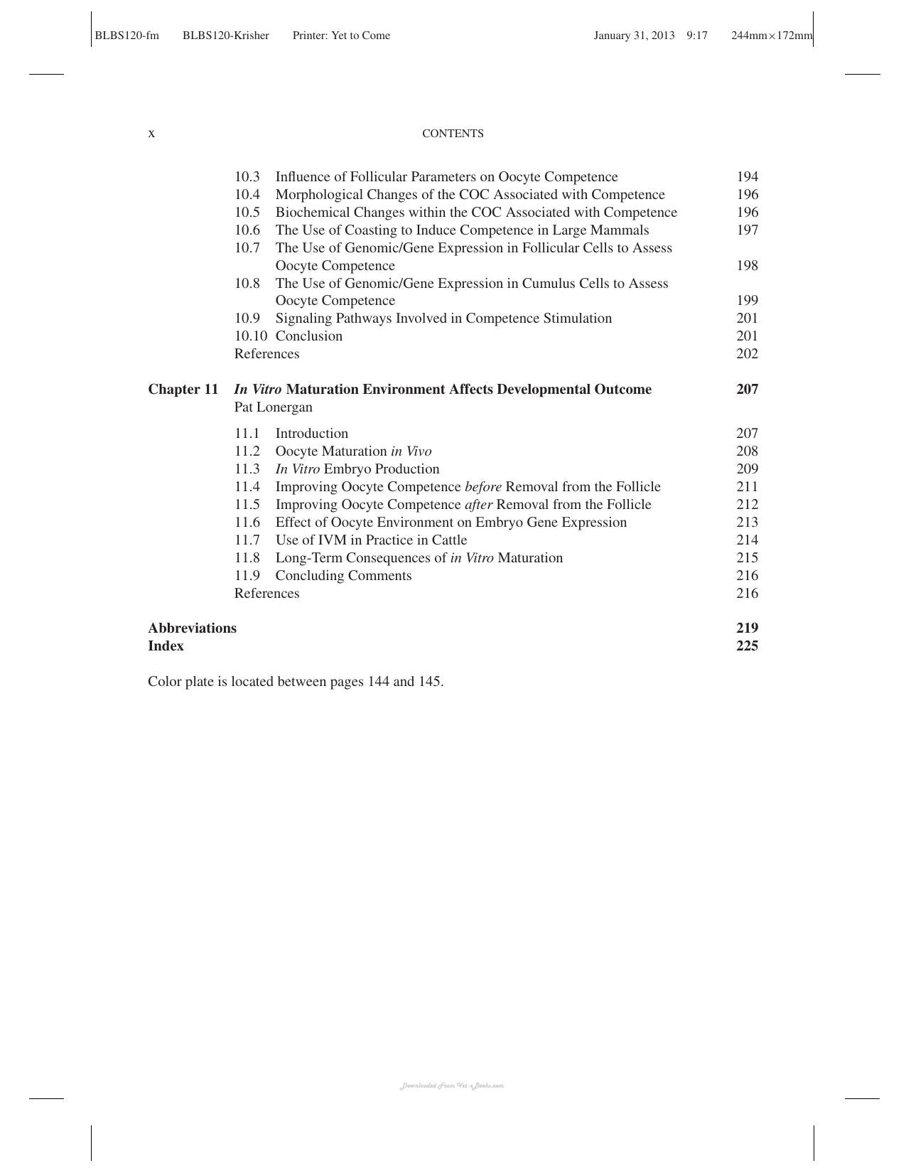 Oocyte Physiology And Development In Domestic Animals