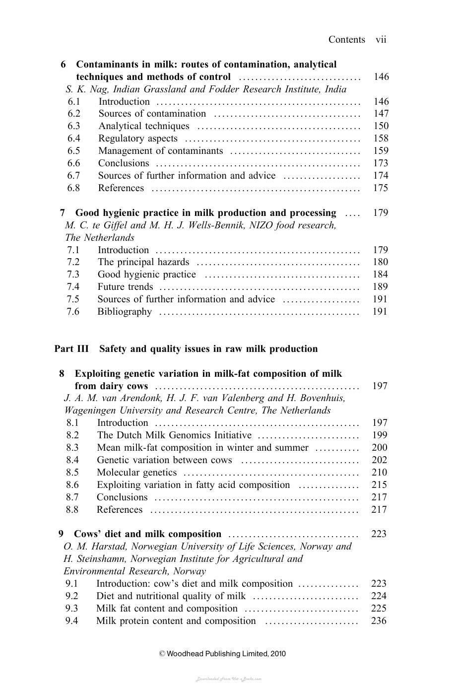 Improving The Safety And Quality Of Milk Vol 1 Milk Production And Processing
