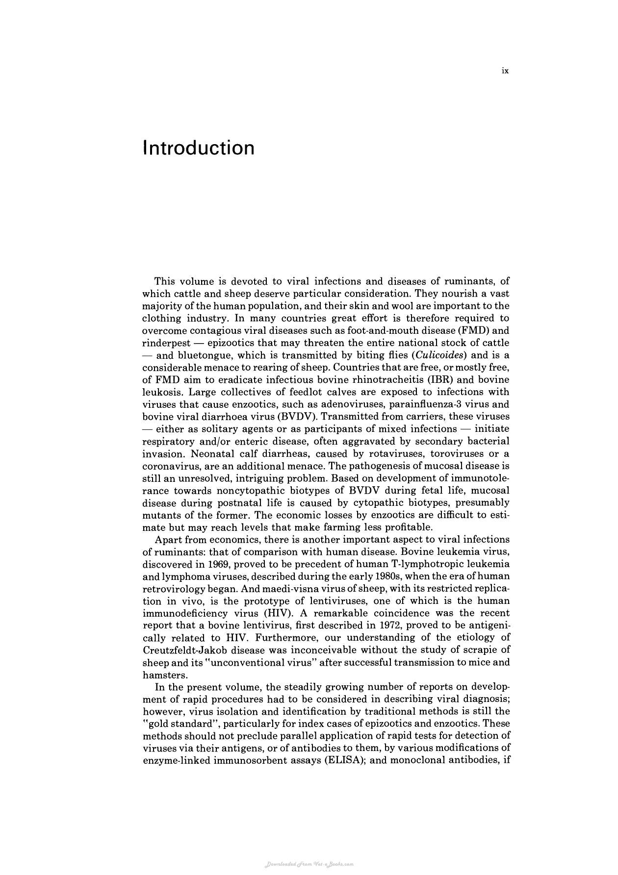 Virus Infections Of Ruminants