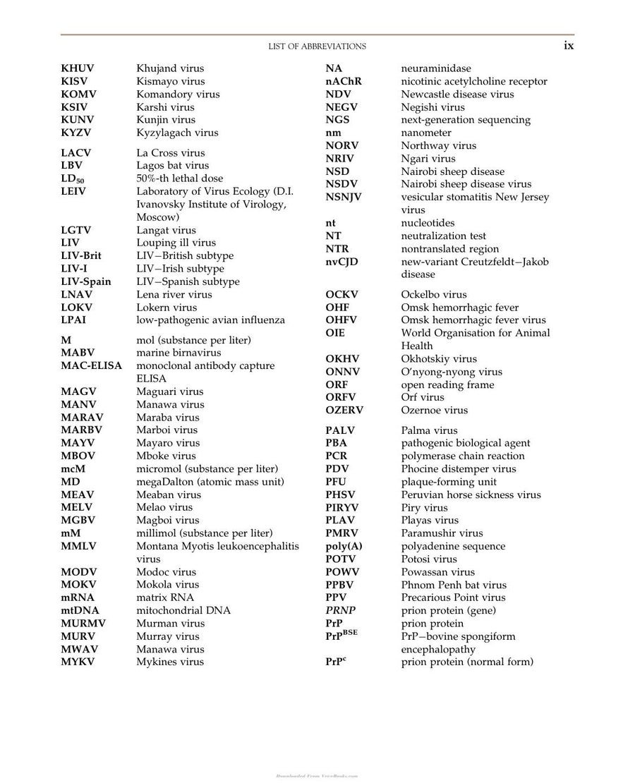 Preview page of Zoonotic Viruses in Northern Eurasia