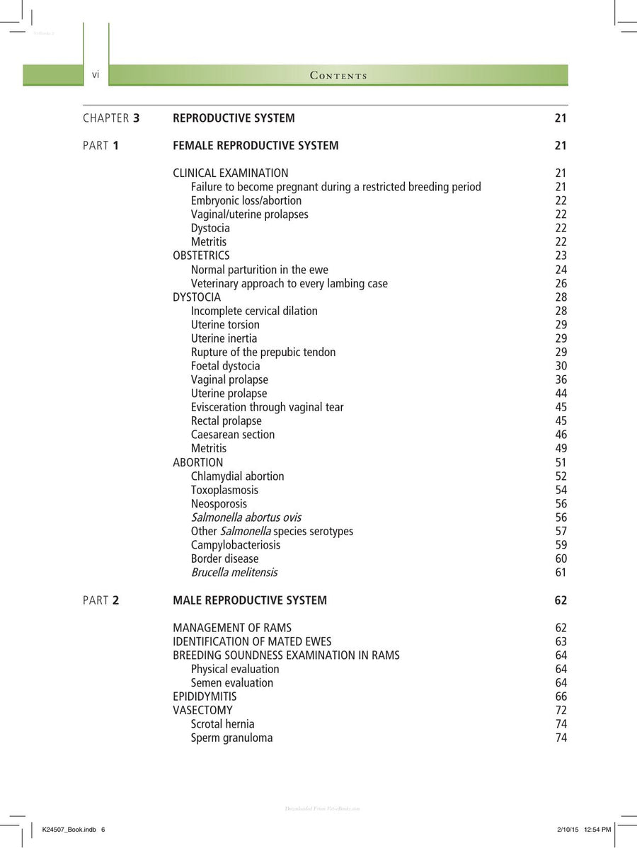 Preview page of Sheep Medicine 2nd Edition