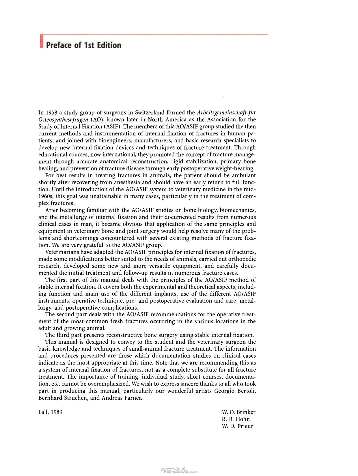 Manual Of Internal Fixation In Small Animals 2Nd Revised And Enlarged Edition
