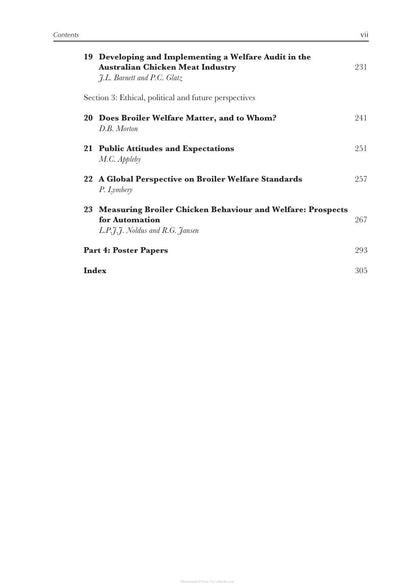 Measuring and Auditing Broiler Welfare