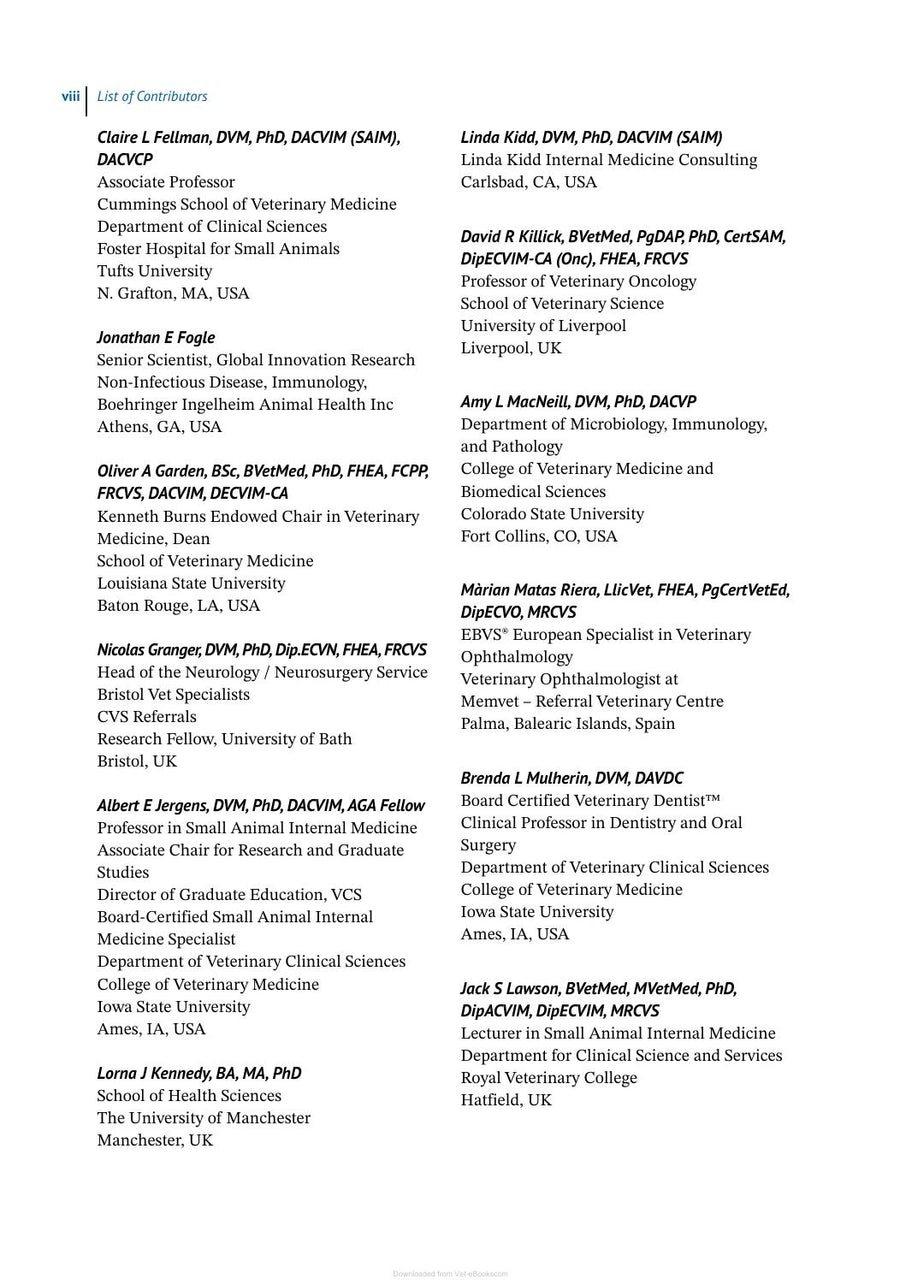 Preview page of Veterinary Clinical Immunology