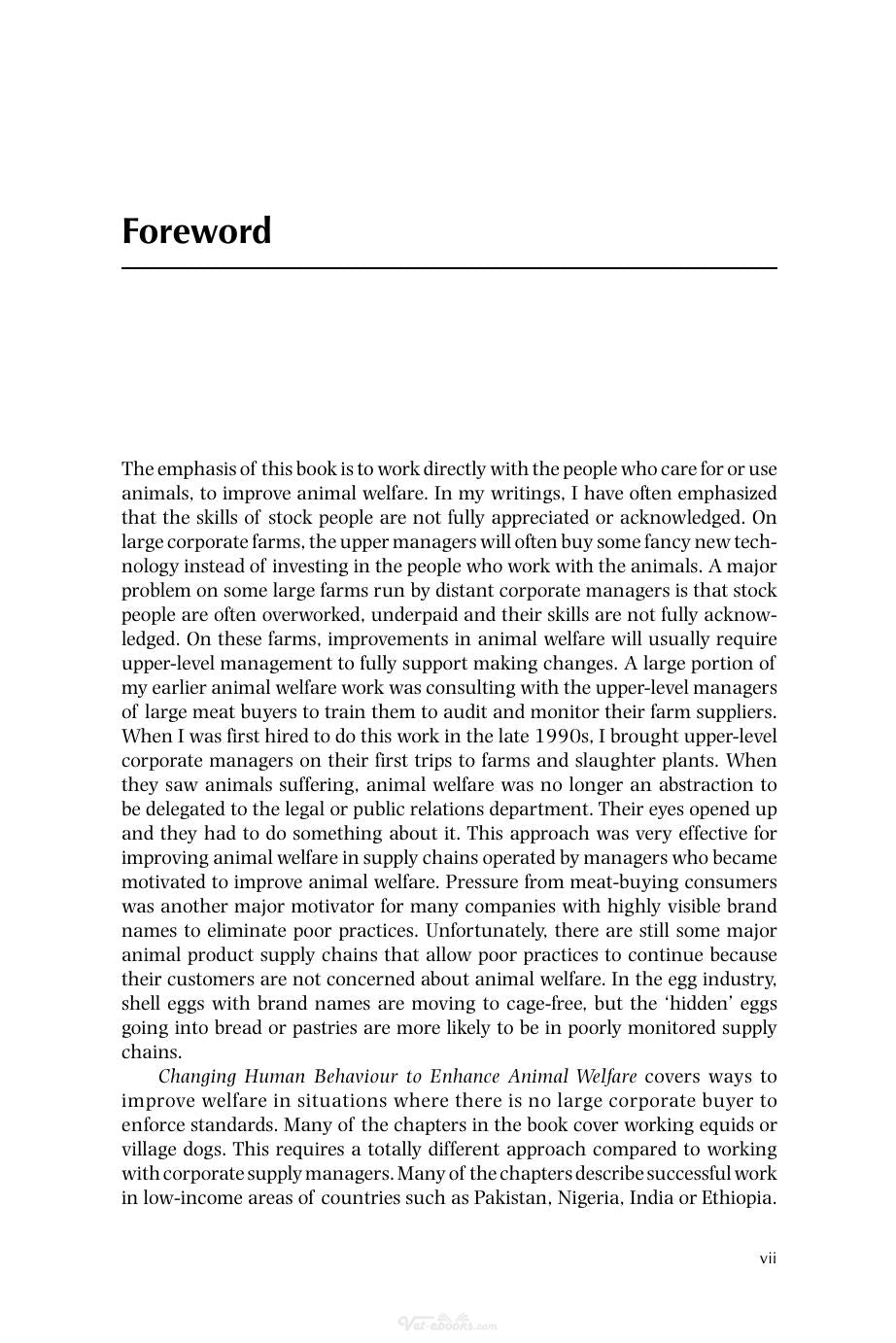 Changing Human Behaviour To Enhance Animal Welfare