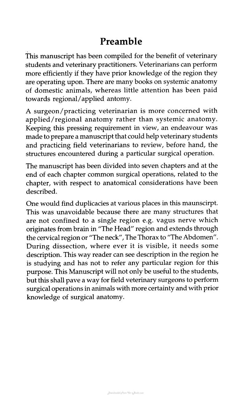 Regional And Surgical Anatomy Of Bovines