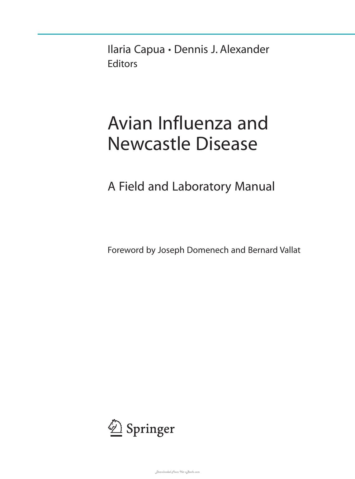 Avian Influenza And Newcastle Disease A Field And Laboratory Manual