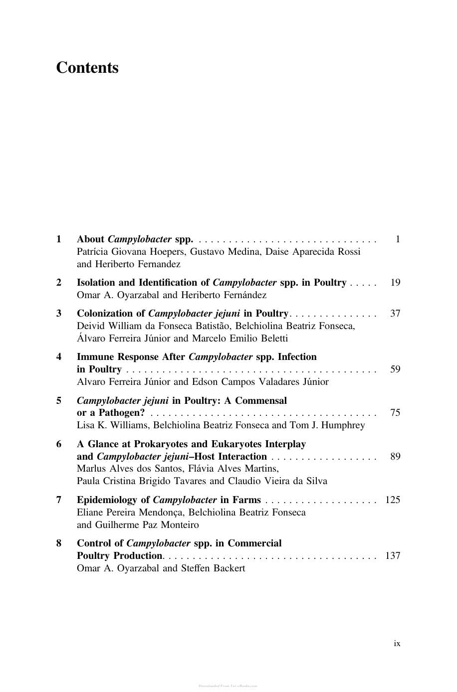 Campylobacter Spp And Related Organisms In Poultry
