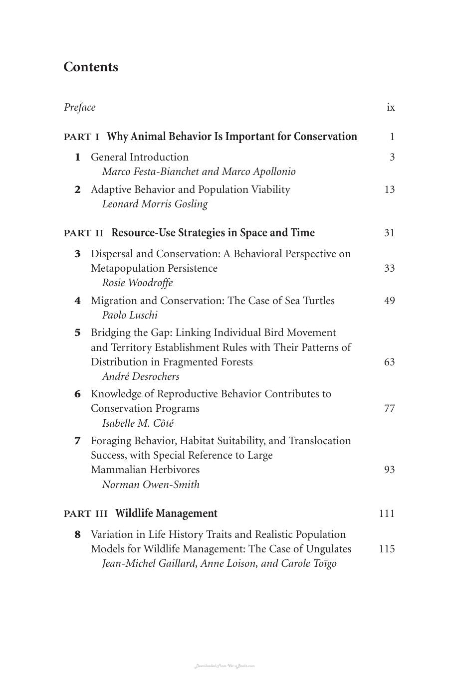 Animal Behavior and Wildlife Conservation