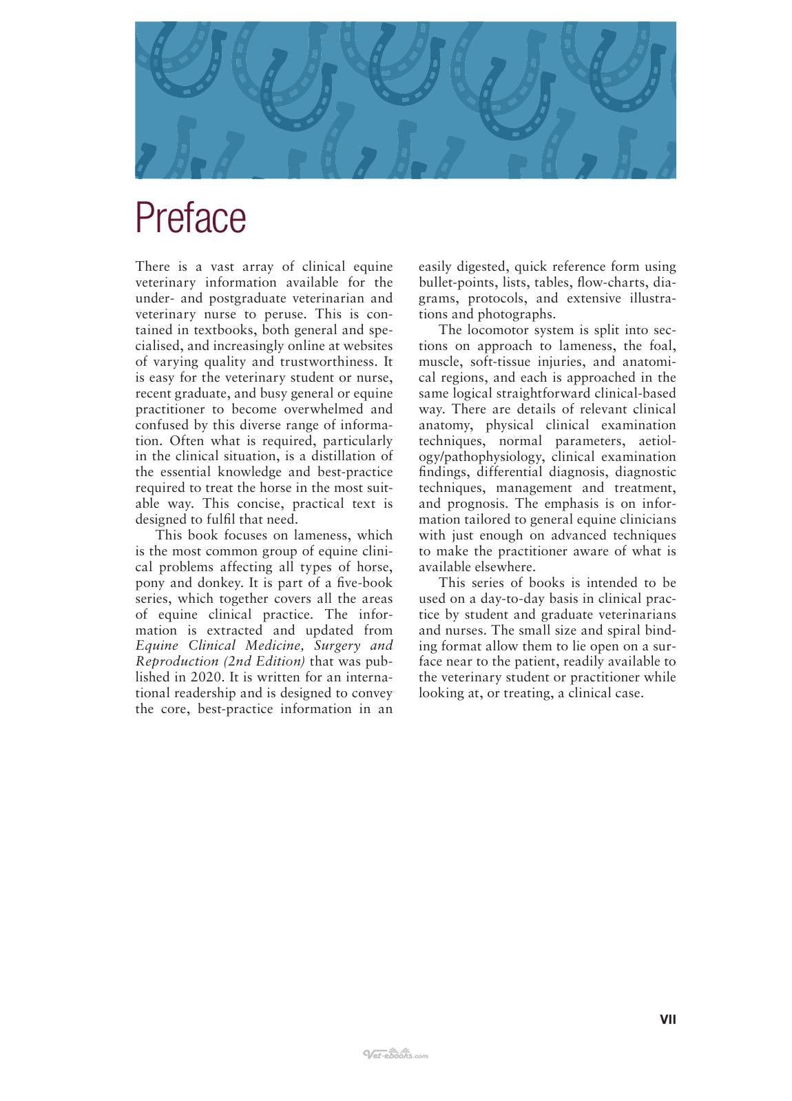 Concise Textbook Of Equine Clinical Practice Book 1 Lameness