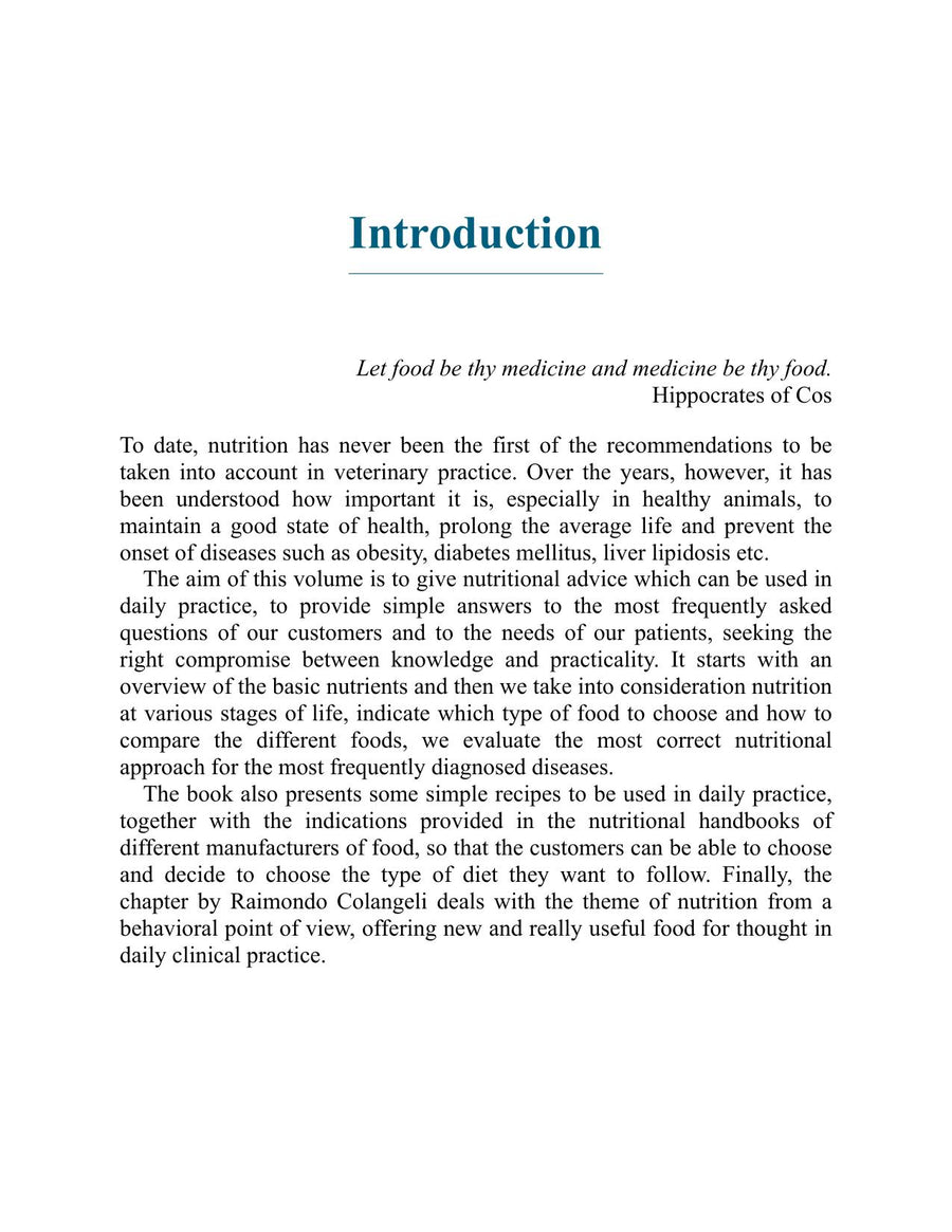 Preview page of Canine and Feline Nutrition and Dietetics a Guide for the General Practitioners