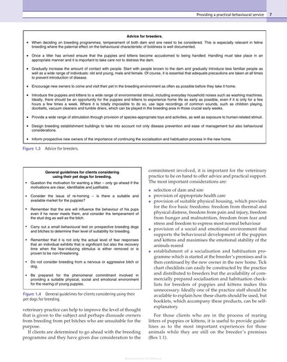 Behaviour Problems in Small Animals Practical Advice for the Veterinary Team