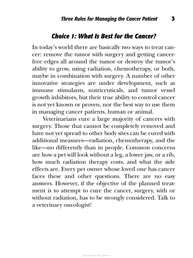Veterinary Oncology The Practical Veterinarian Series