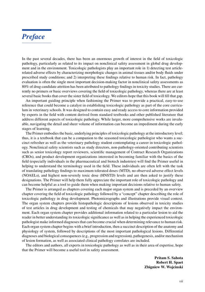 Toxicologic Pathology a Primer
