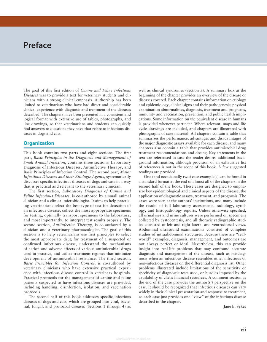 Preview page of Canine and Feline Infectious Diseases