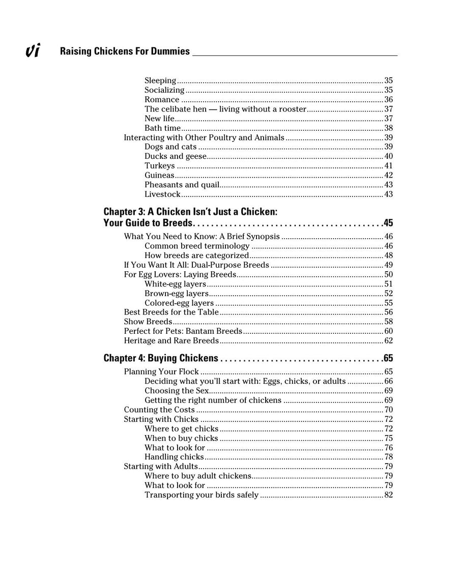 Preview page of Raising Chickens For Dummies 2nd Edition