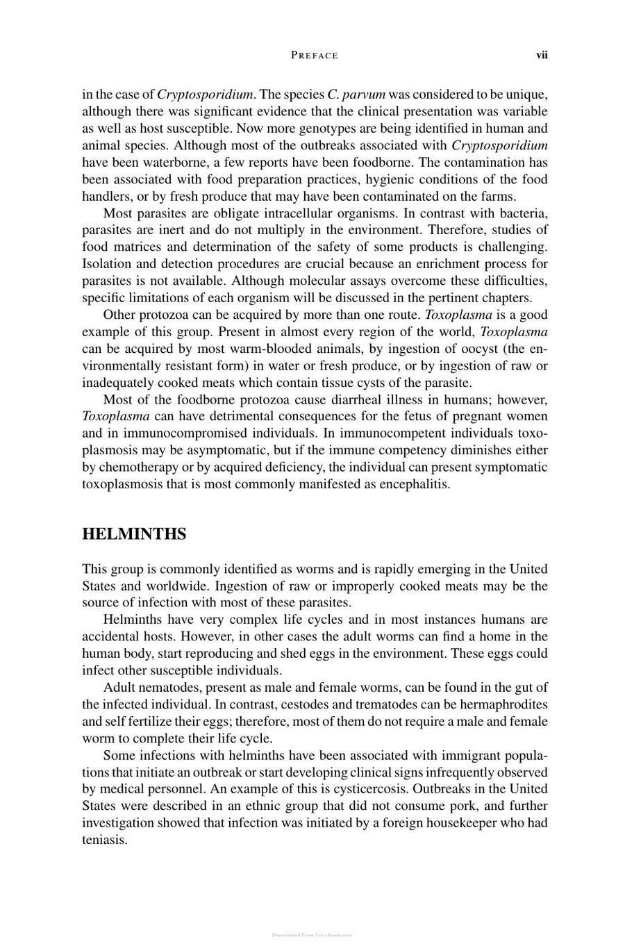 Preview page of Ortega Foodborne Parasites PDF
